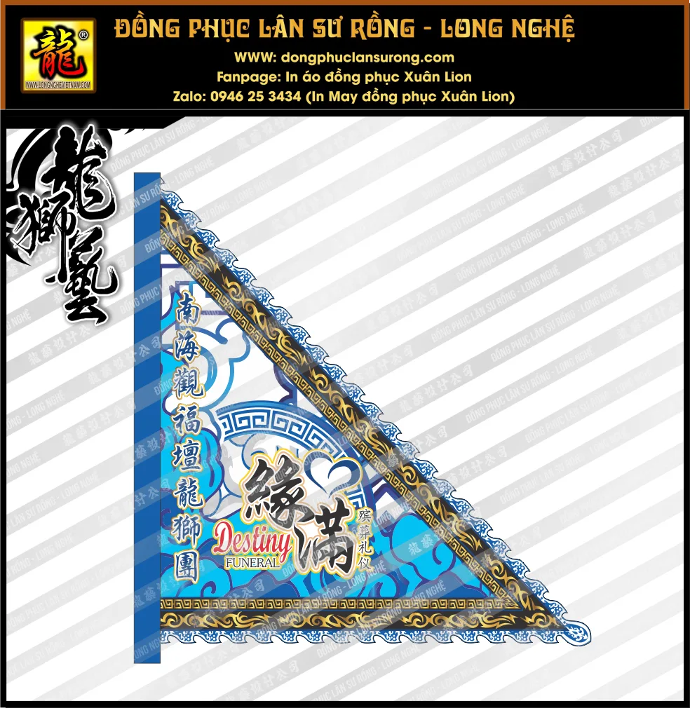 CỜ MÚA LÂN SIZE ĐẠI- MẪU MALAYSIA