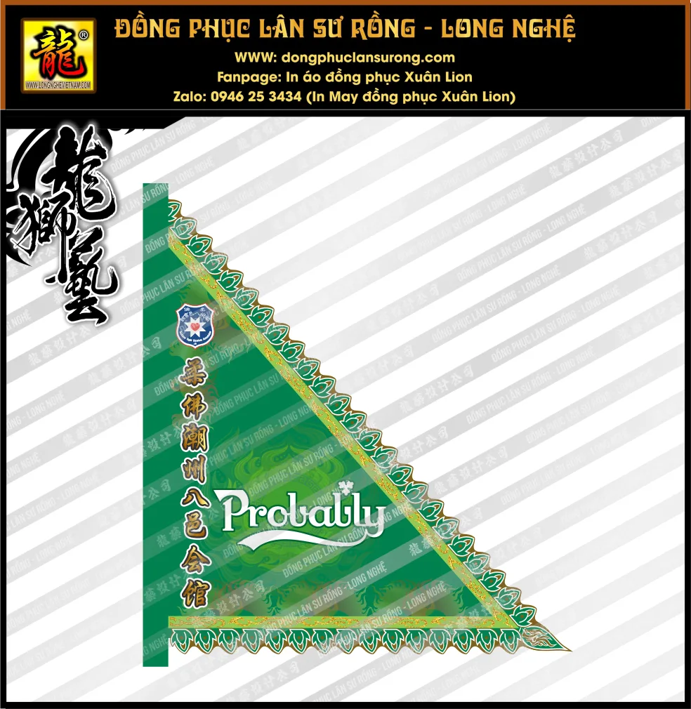 CỜ TAM GIÁC SIZE ĐẠI - CỜ MÚA LÂN MALAYSIA 1