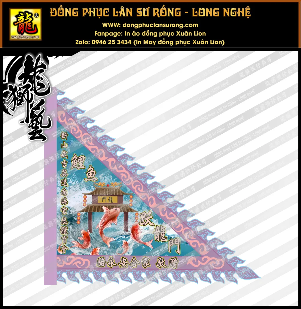 CỜ TAM GIÁC SIZE ĐẠI - CỜ MÚA LÂN MALAYSIA 3