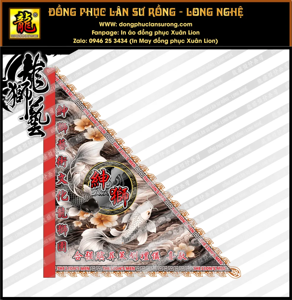 CỜ TAM GIÁC SIZE ĐẠI - CỜ MÚA LÂN SINGAPORE 4