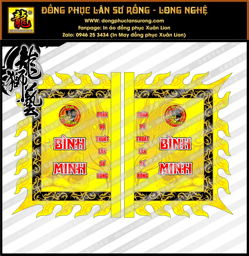 CỜ VUÔNG - CỜ THẤT TINH - CỜ MÚA LÂN 3D BÌNH MINH