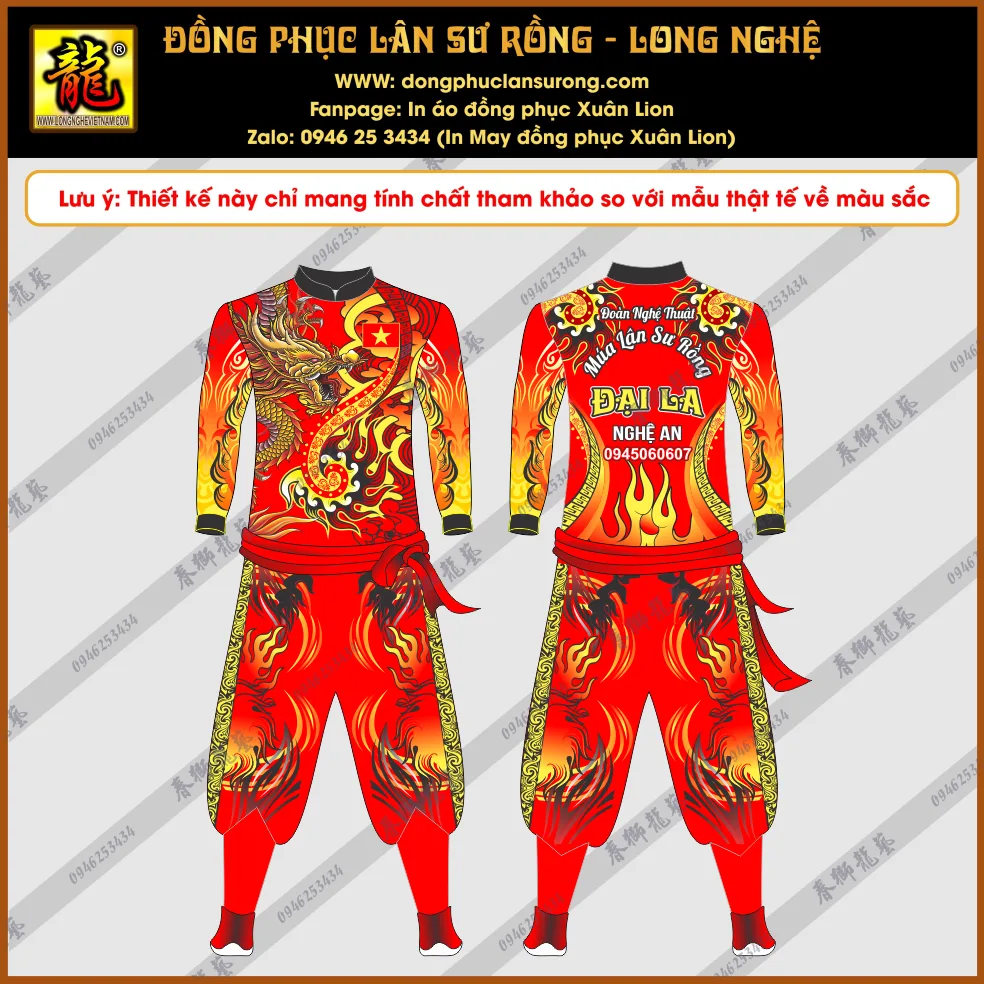 ĐỒNG PHỤC LÂN SƯ RỒNG ĐẠI LA