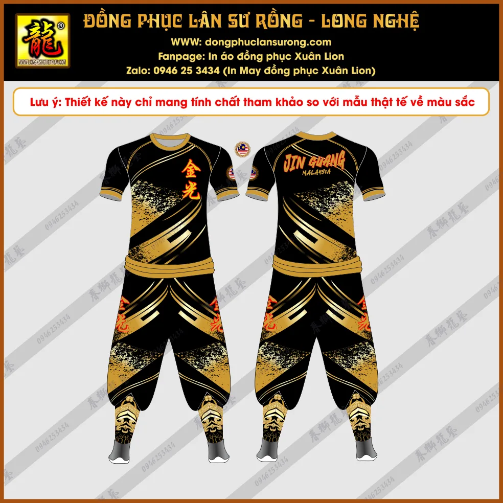 ĐỒNG PHỤC LÂN SƯ RỒNG FUYANG MALAYSIA