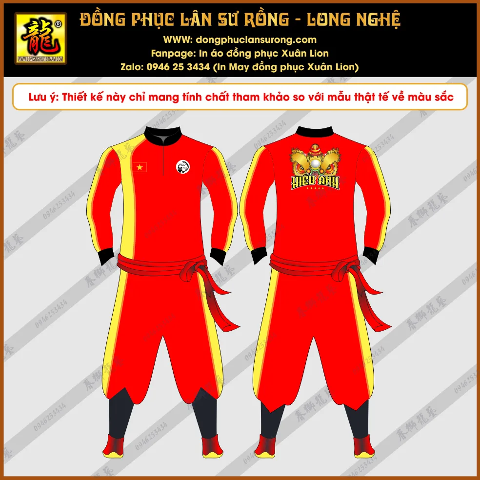 ĐỒNG PHỤC LÂN SƯ RỒNG HIẾU ANH