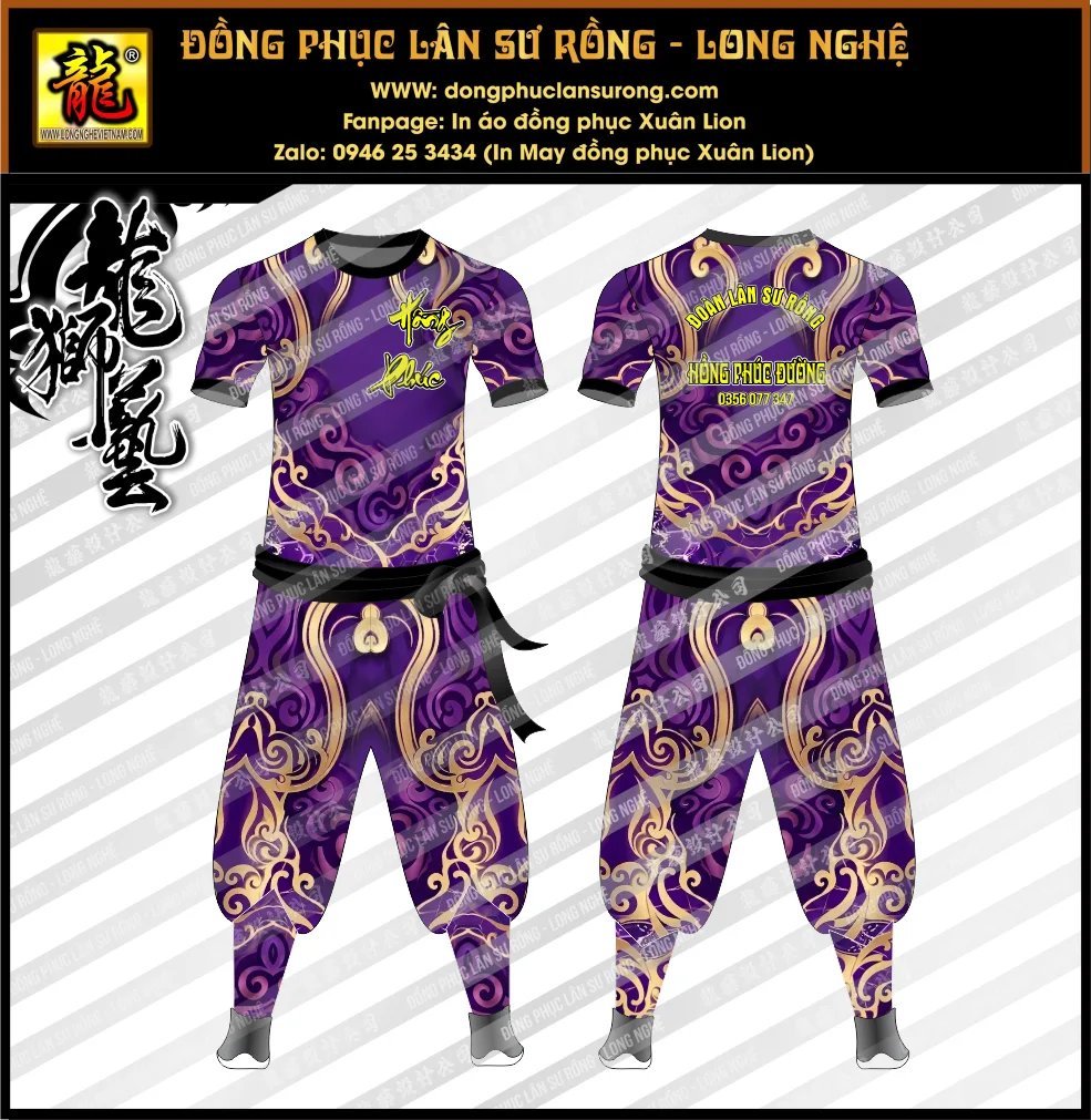 ĐỒNG PHỤC LÂN SƯ RỒNG HỒNG PHÚC