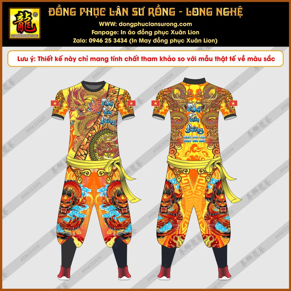 ĐỒNG PHỤC LÂN SƯ RỒNG NHƯ TIÊN ĐƯỜNG