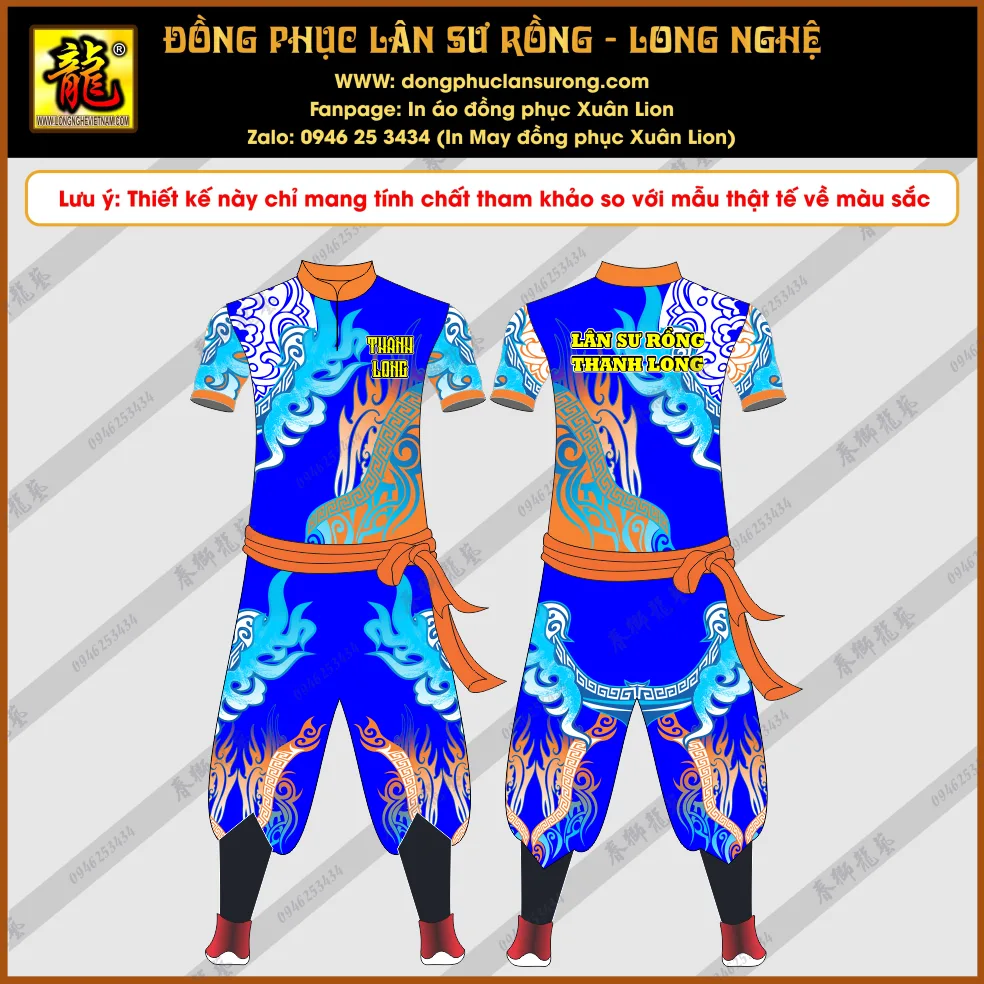 ĐỒNG PHỤC LÂN SƯ RỒNG THANH LONG