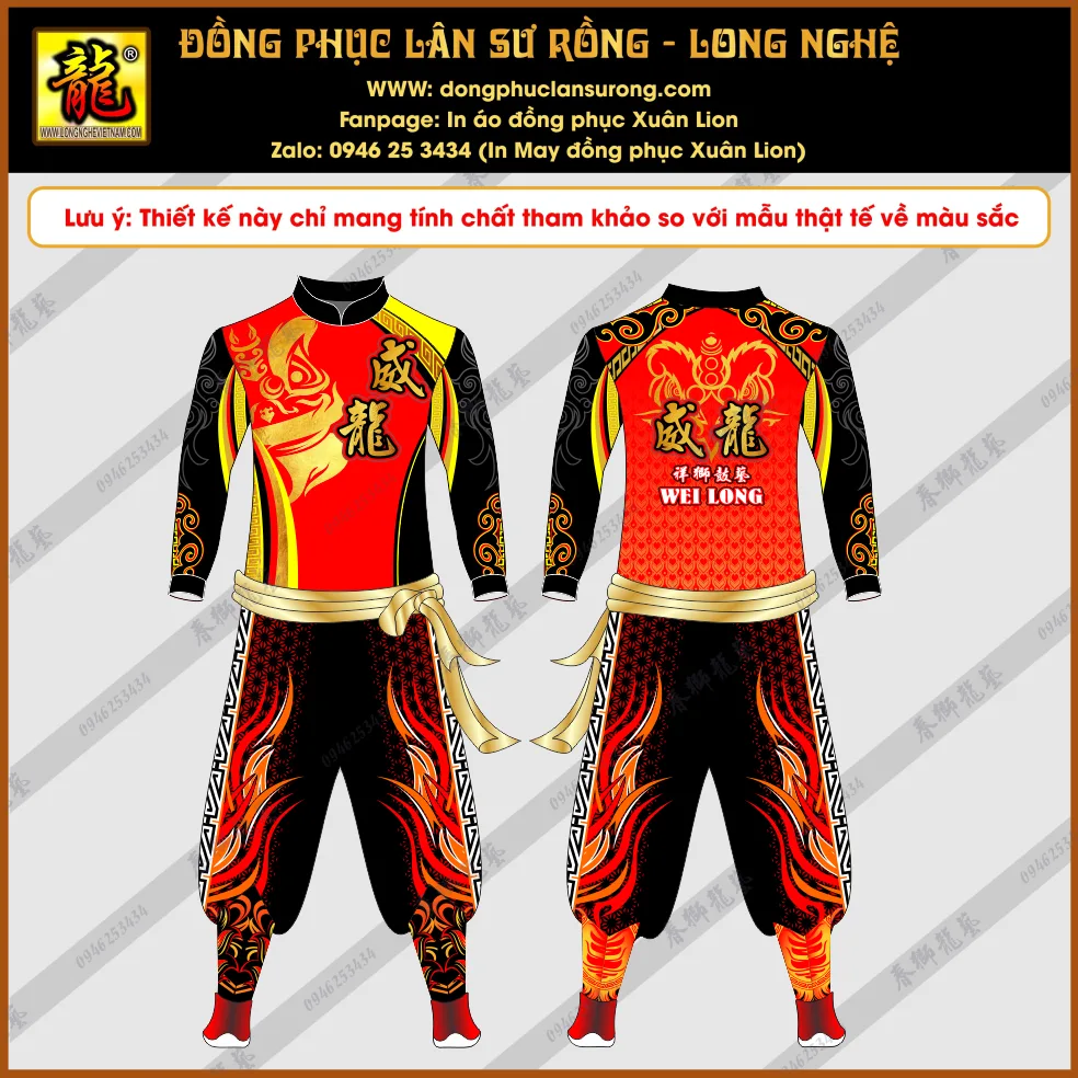 ĐỒNG PHỤC LÂN SƯ RỒNG THANH THI 2