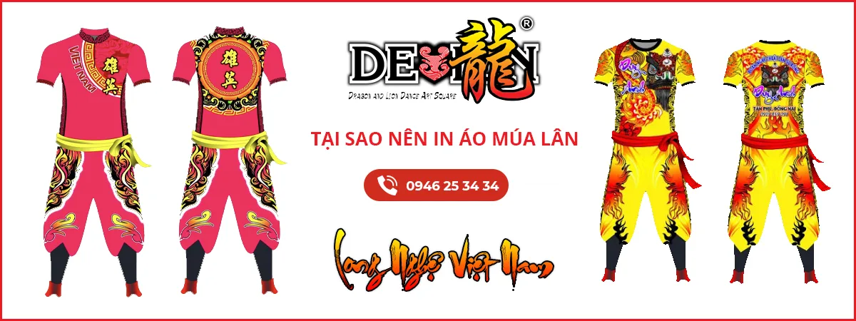 In áo múa lân theo yêu cầu