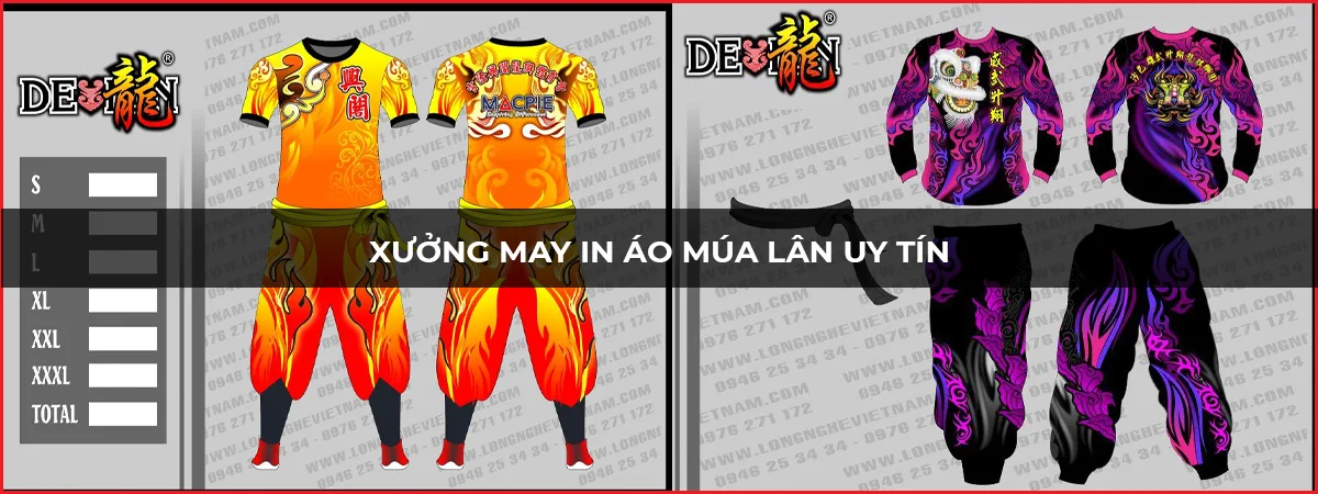 May in áo múa lân