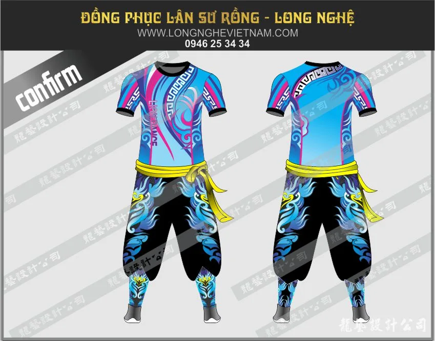 TRANG PHỤC LÂN SƯ RỒNG MÀU XANH